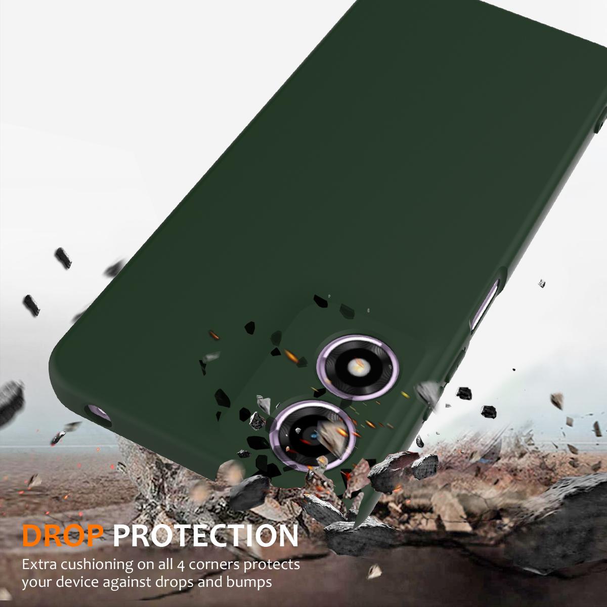 Motorola Moto G04 Shockproof Silicone MagSafe Phone Case with Microfibre Lining Magnetic Cover