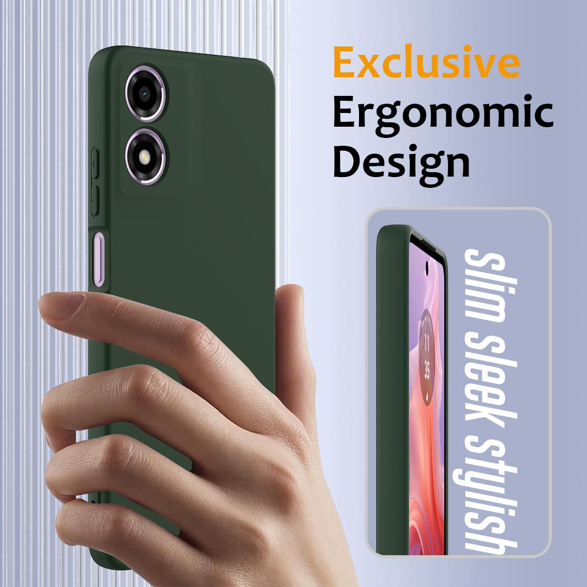 Motorola Moto G04 Shockproof Silicone MagSafe Phone Case with Microfibre Lining Magnetic Cover