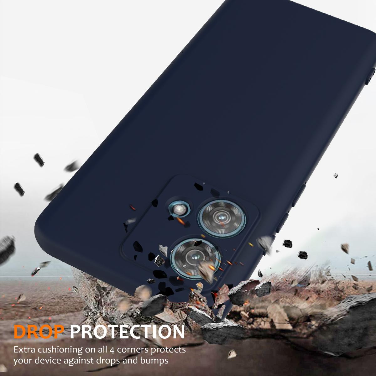 Motorola Moto G84 Shockproof Silicone MagSafe Phone Case with Microfibre Lining Magnetic Cover