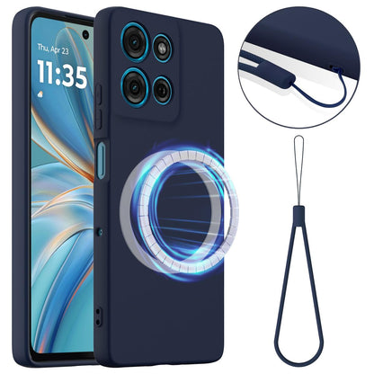 Motorola Moto G100 Pro 5G Shockproof Silicone MagSafe Phone Case with Microfibre Lining Magnetic Cover