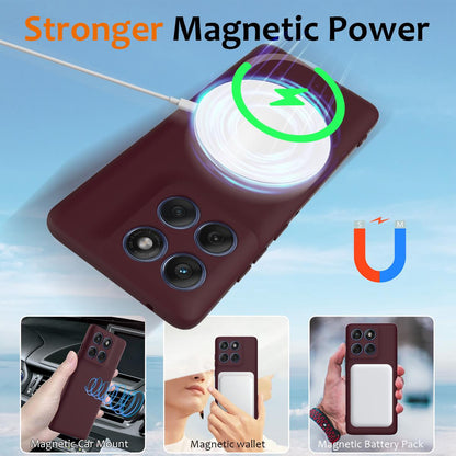 Motorola Edge 70 Shockproof Silicone MagSafe Phone Case with Microfibre Lining Magnetic Cover