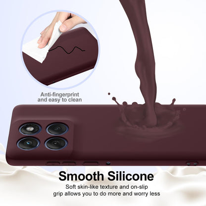 Motorola Edge 70 Shockproof Silicone MagSafe Phone Case with Microfibre Lining Magnetic Cover
