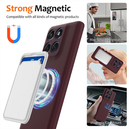 Motorola Moto G87 5G Shockproof Silicone MagSafe Phone Case with Microfibre Lining Magnetic Cover