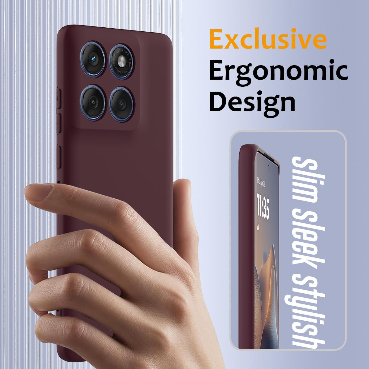 Motorola Moto G87 5G Shockproof Silicone MagSafe Phone Case with Microfibre Lining Magnetic Cover