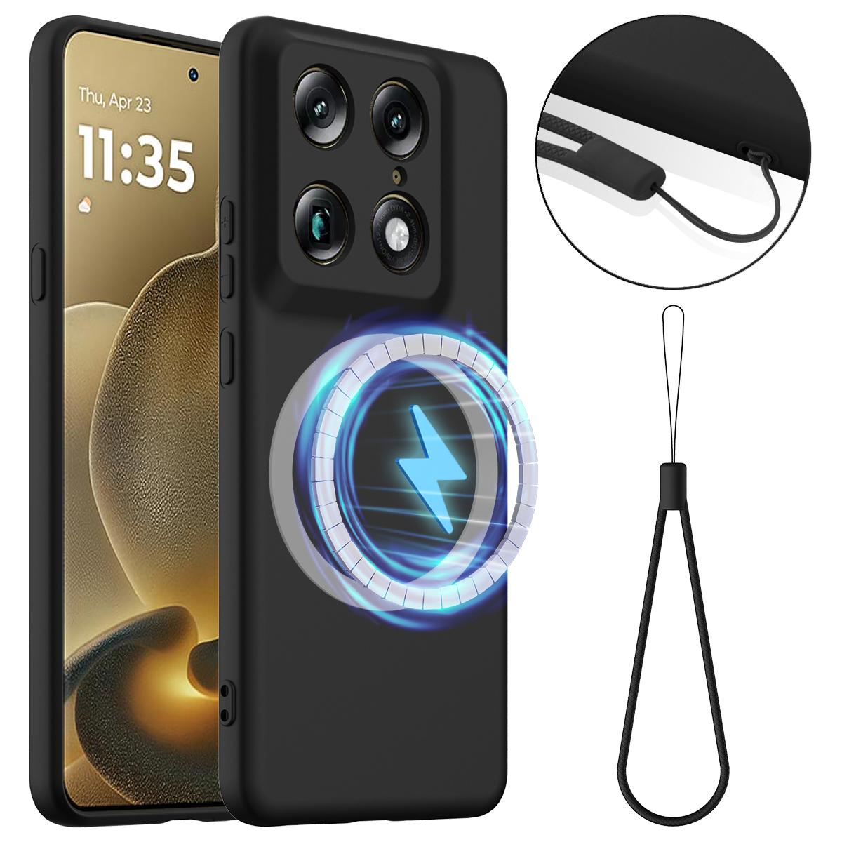 Motorola Signature Shockproof Silicone MagSafe Phone Case with Microfibre Lining Magnetic Cover