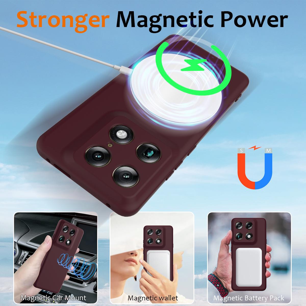 Motorola Signature Shockproof Silicone MagSafe Phone Case with Microfibre Lining Magnetic Cover