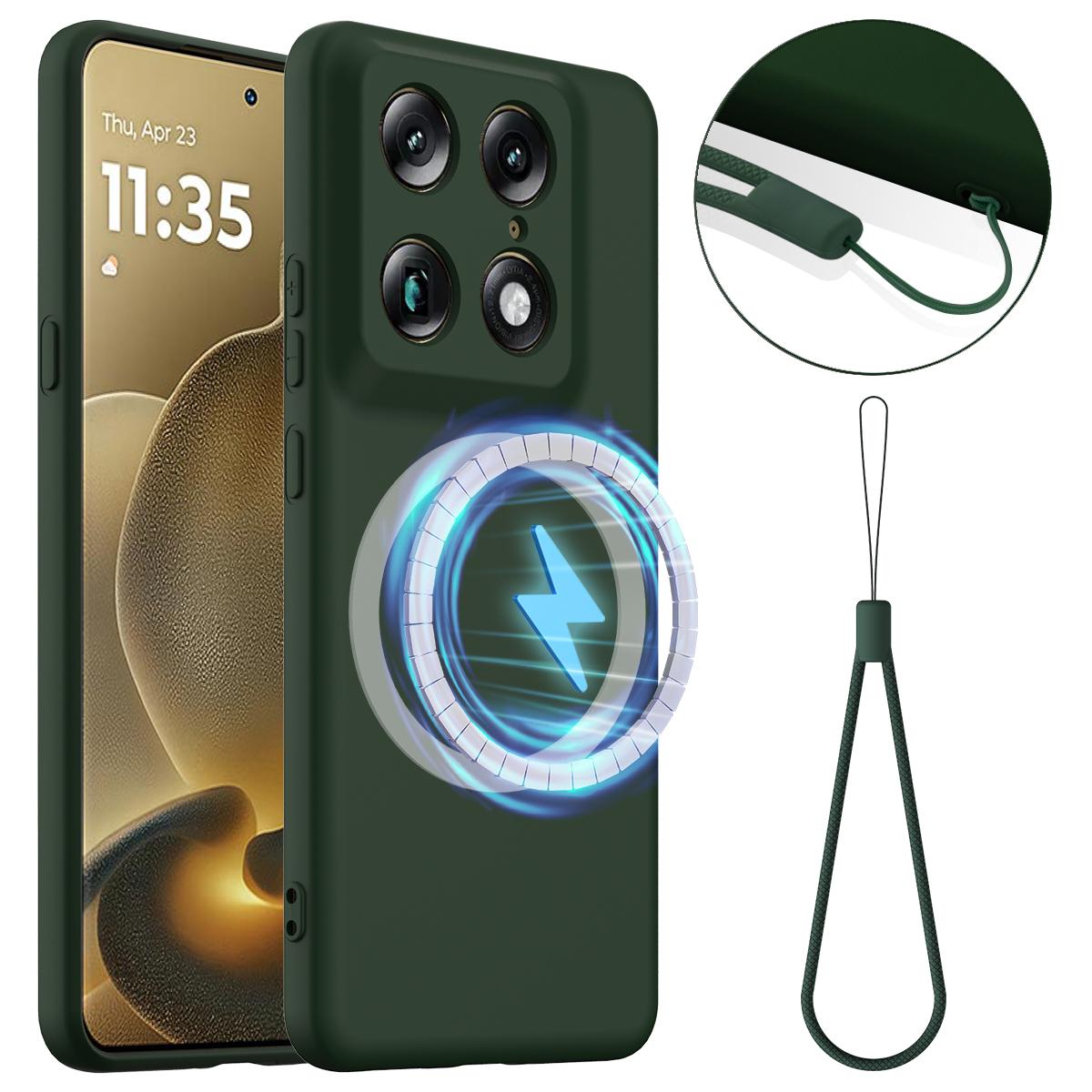 Motorola Signature Shockproof Silicone MagSafe Phone Case with Microfibre Lining Magnetic Cover