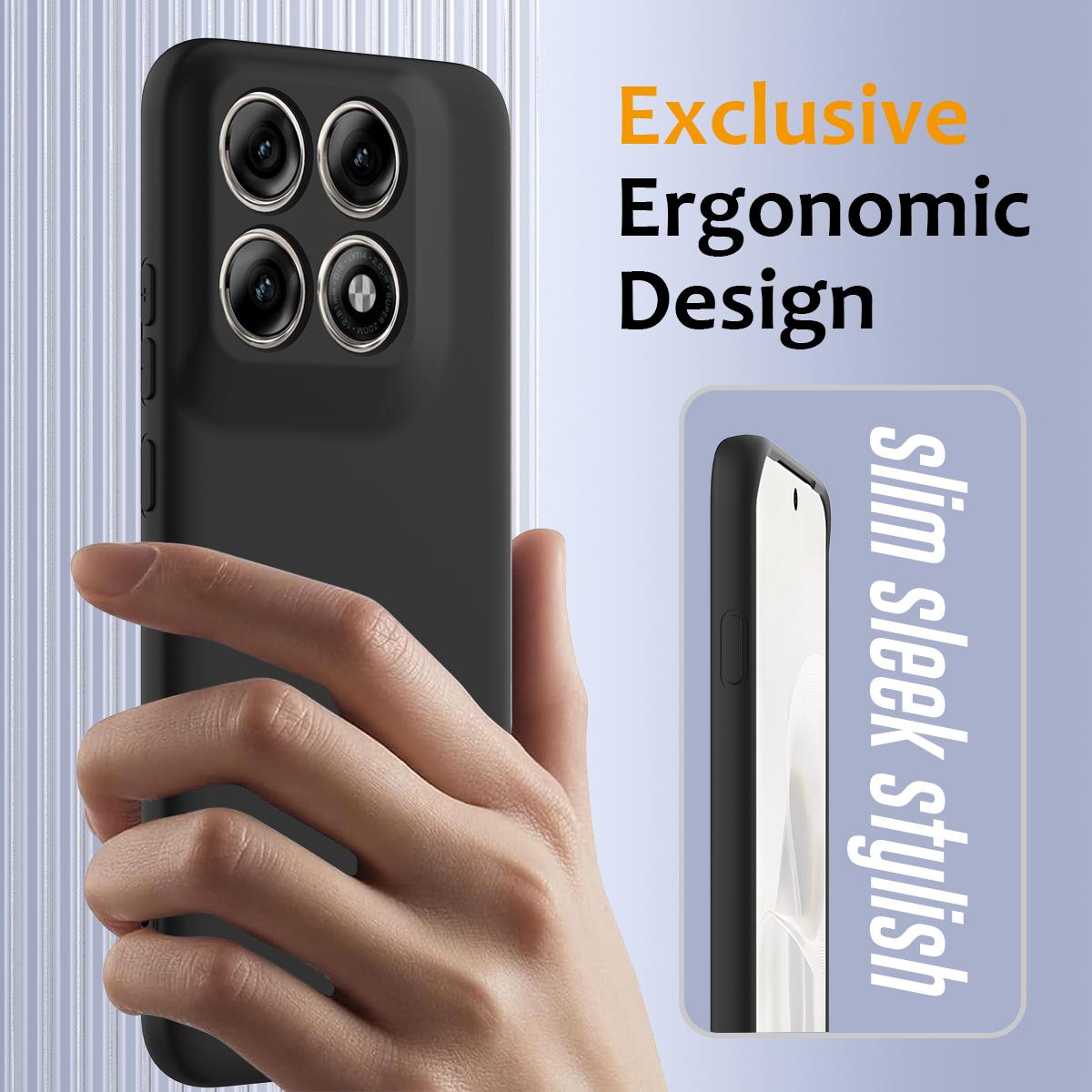 Motorola Edge 70 Pro Shockproof Silicone MagSafe Phone Case with Microfibre Lining Magnetic Cover