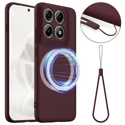 Motorola Edge 70 Pro+ 5G Shockproof Silicone MagSafe Phone Case with Microfibre Lining Magnetic Cover