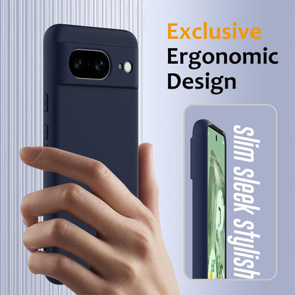 Google Pixel 8 Shockproof Silicone MagSafe Phone Case with Microfibre Lining Magnetic Cover