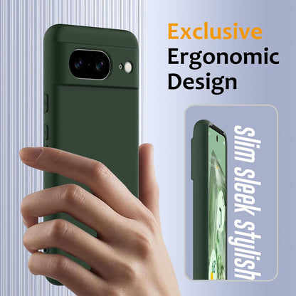 Google Pixel 8 Shockproof Silicone MagSafe Phone Case with Microfibre Lining Magnetic Cover