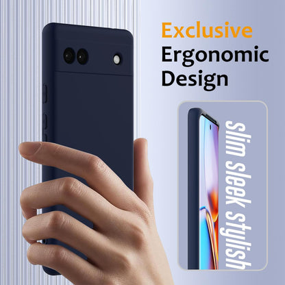 Google Pixel 6a Shockproof Silicone MagSafe Phone Case with Microfibre Lining Magnetic Cover