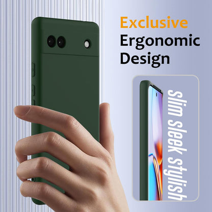 Google Pixel 6a Shockproof Silicone MagSafe Phone Case with Microfibre Lining Magnetic Cover