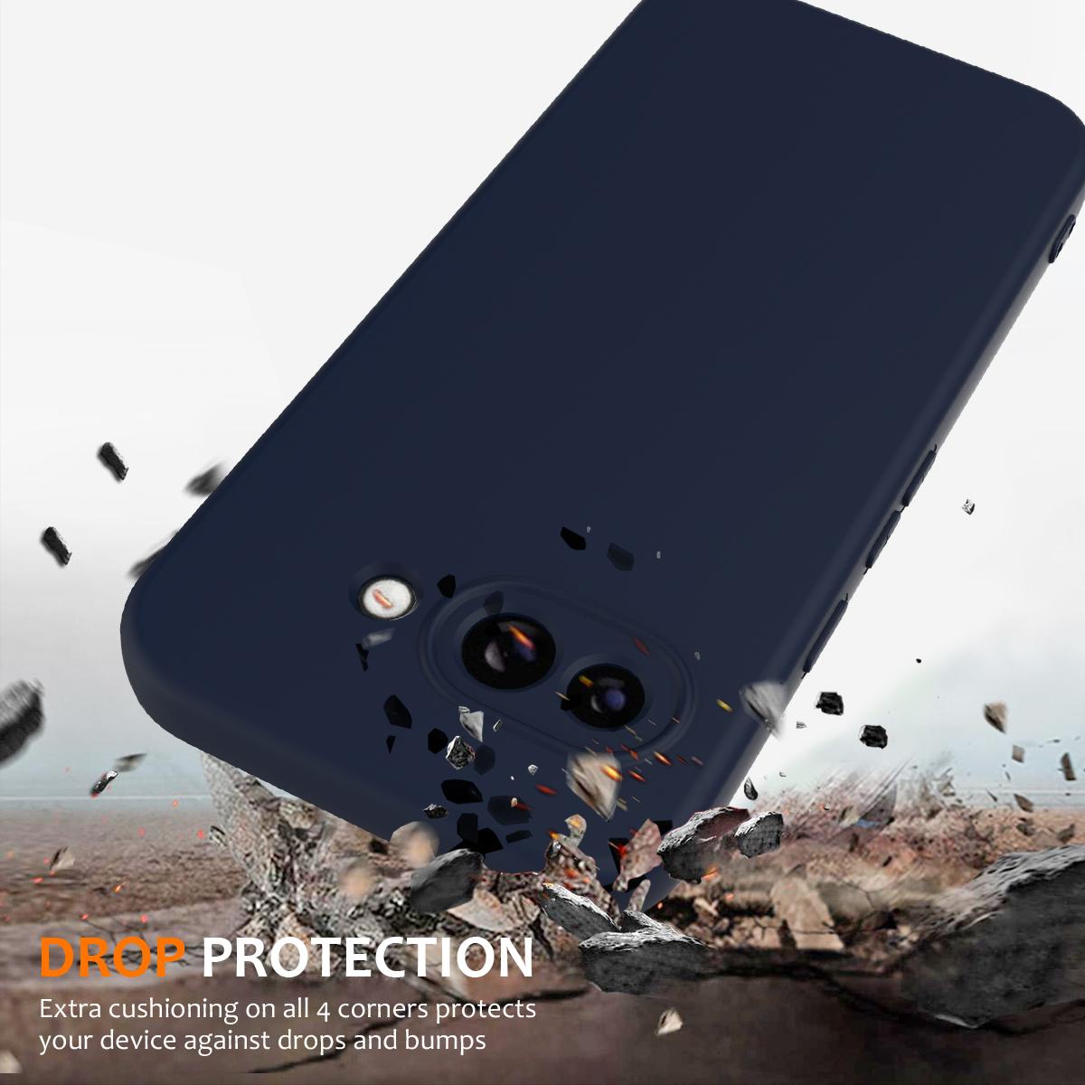 Google Pixel 9a Shockproof Silicone MagSafe Phone Case with Microfibre Lining Magnetic Cover