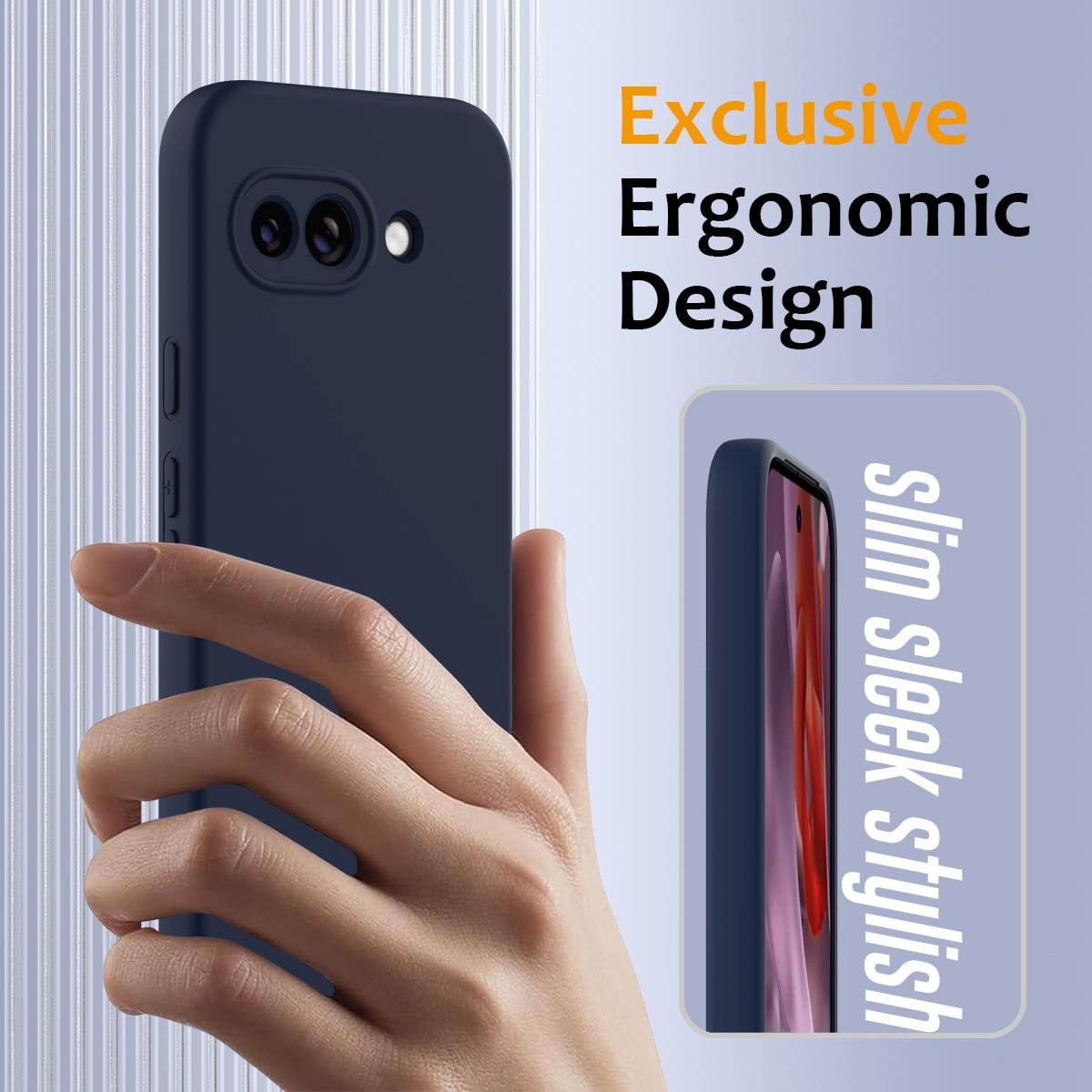 Google Pixel 9a Shockproof Silicone MagSafe Phone Case with Microfibre Lining Magnetic Cover