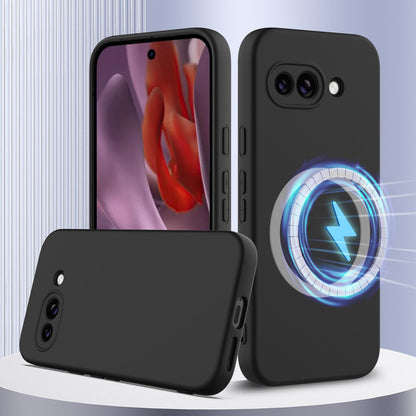 Google Pixel 9a Shockproof Silicone MagSafe Phone Case with Microfibre Lining Magnetic Cover