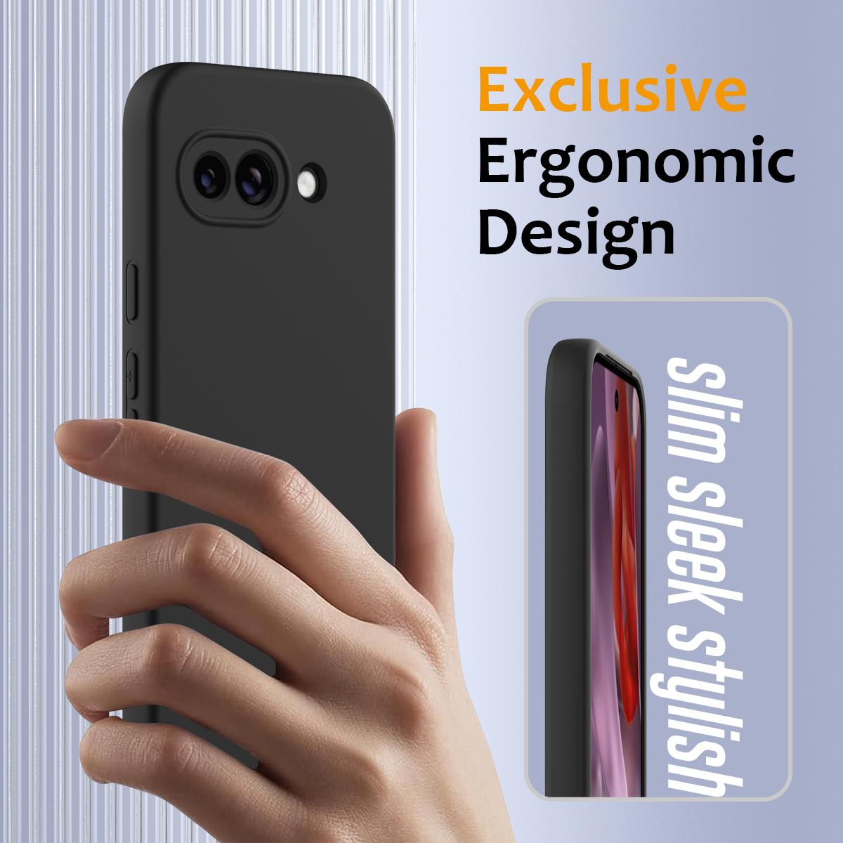 Google Pixel 9a Shockproof Silicone MagSafe Phone Case with Microfibre Lining Magnetic Cover