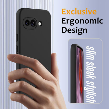 Google Pixel 9a Shockproof Silicone MagSafe Phone Case with Microfibre Lining Magnetic Cover