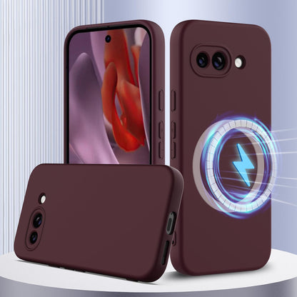 Google Pixel 9a Shockproof Silicone MagSafe Phone Case with Microfibre Lining Magnetic Cover
