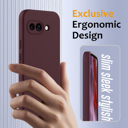 Google Pixel 9a Shockproof Silicone MagSafe Phone Case with Microfibre Lining Magnetic Cover