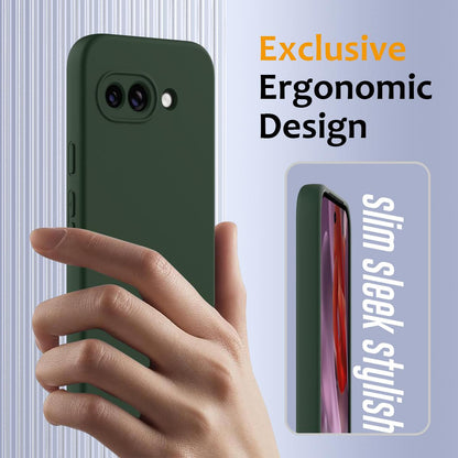 Google Pixel 9a Shockproof Silicone MagSafe Phone Case with Microfibre Lining Magnetic Cover