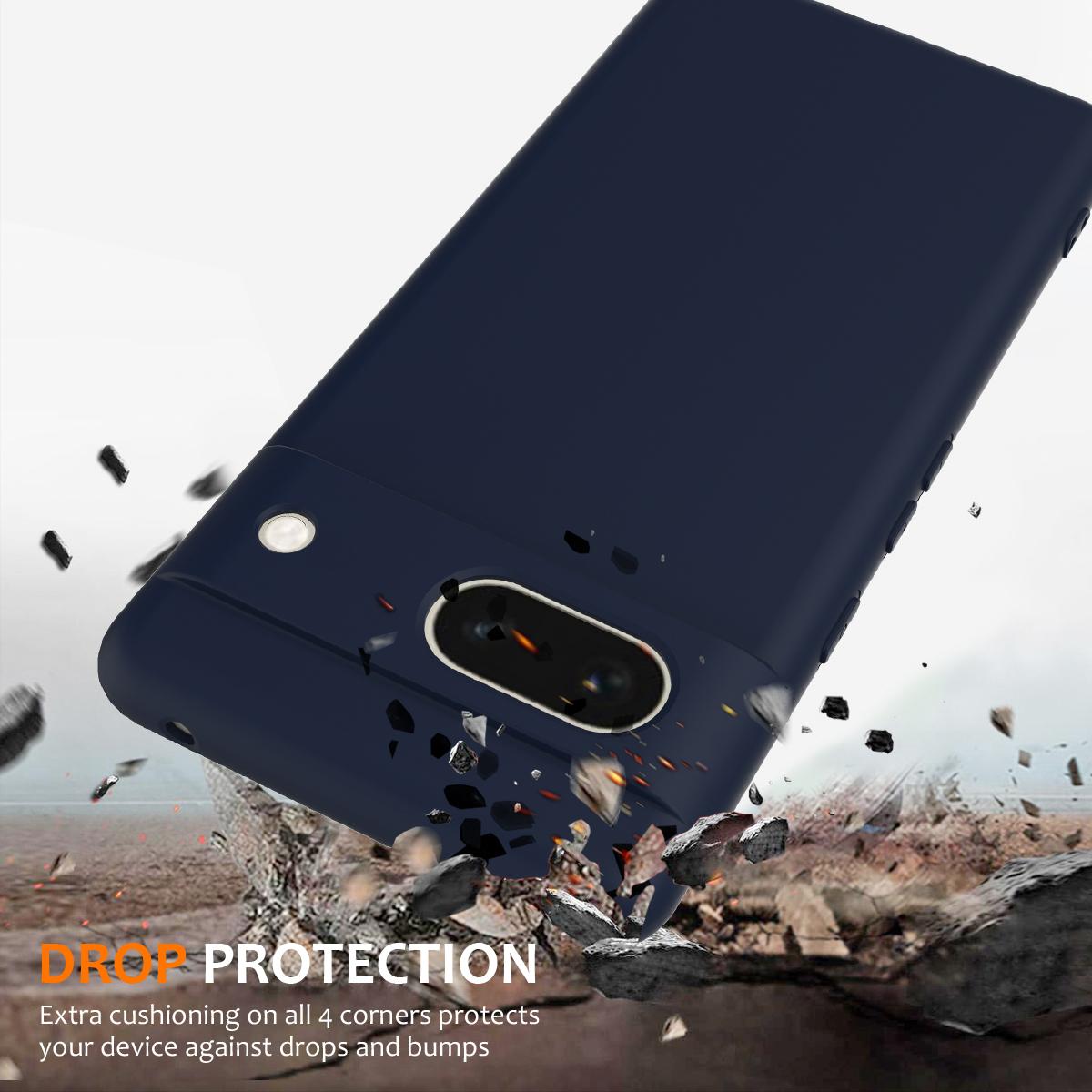 Google Pixel 7a Shockproof Silicone MagSafe Phone Case with Microfibre Lining Magnetic Cover