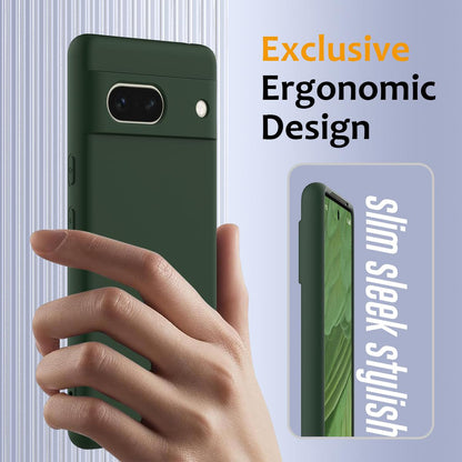 Google Pixel 7a Shockproof Silicone MagSafe Phone Case with Microfibre Lining Magnetic Cover