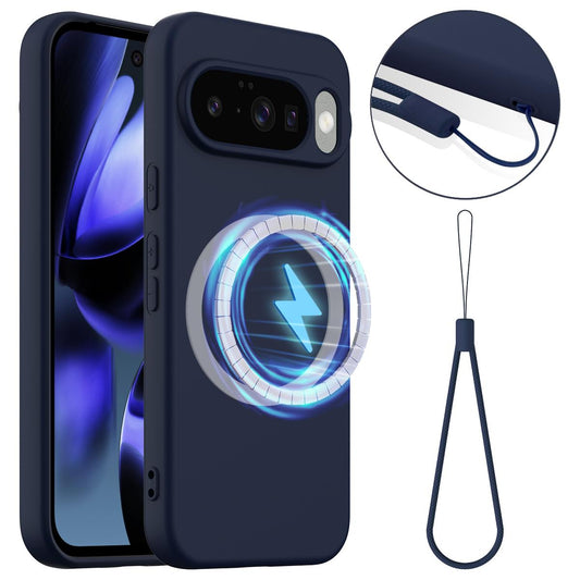 Google Pixel 10 Shockproof Silicone MagSafe Phone Case with Microfibre Lining Magnetic Cover