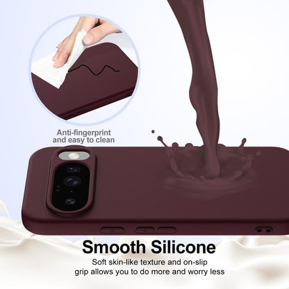 Google Pixel 10 Shockproof Silicone MagSafe Phone Case with Microfibre Lining Magnetic Cover