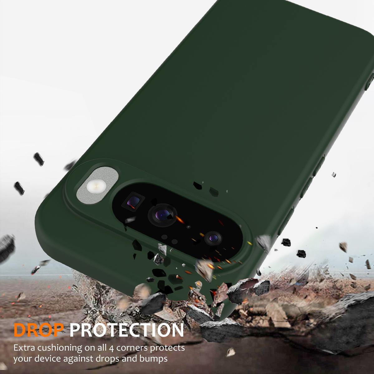 Google Pixel 10 Shockproof Silicone MagSafe Phone Case with Microfibre Lining Magnetic Cover