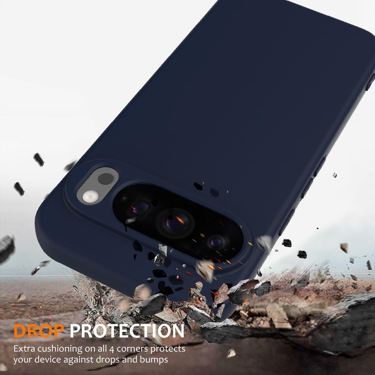 Google Pixel 10 Pro Shockproof Silicone MagSafe Phone Case with Microfibre Lining Magnetic Cover