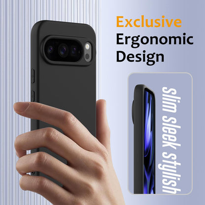 Google Pixel 10 Pro XL Shockproof Silicone MagSafe Phone Case with Microfibre Lining Magnetic Cover