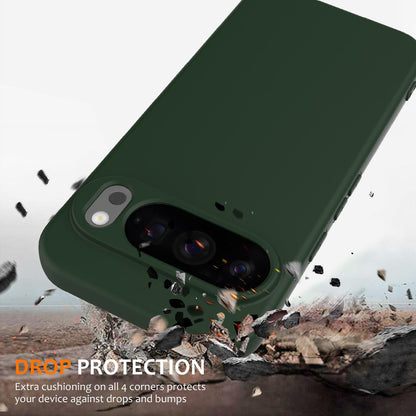 Google Pixel 10 Pro XL Shockproof Silicone MagSafe Phone Case with Microfibre Lining Magnetic Cover