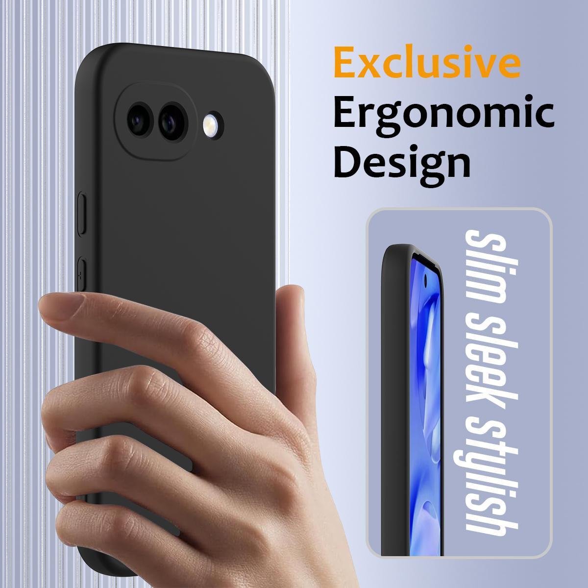 Google Pixel 10a Shockproof Silicone MagSafe Phone Case with Microfibre Lining Magnetic Cover