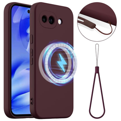 Google Pixel 10a Shockproof Silicone MagSafe Phone Case with Microfibre Lining Magnetic Cover