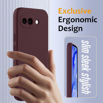 Google Pixel 10a Shockproof Silicone MagSafe Phone Case with Microfibre Lining Magnetic Cover