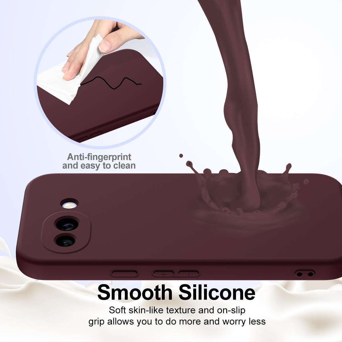 Google Pixel 10a Shockproof Silicone MagSafe Phone Case with Microfibre Lining Magnetic Cover