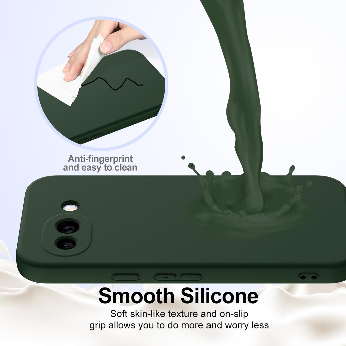 Google Pixel 10a Shockproof Silicone MagSafe Phone Case with Microfibre Lining Magnetic Cover