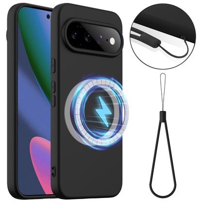 Google Pixel 11 Shockproof Silicone MagSafe Phone Case with Microfibre Lining Magnetic Cover