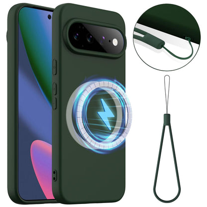 Google Pixel 11 Shockproof Silicone MagSafe Phone Case with Microfibre Lining Magnetic Cover