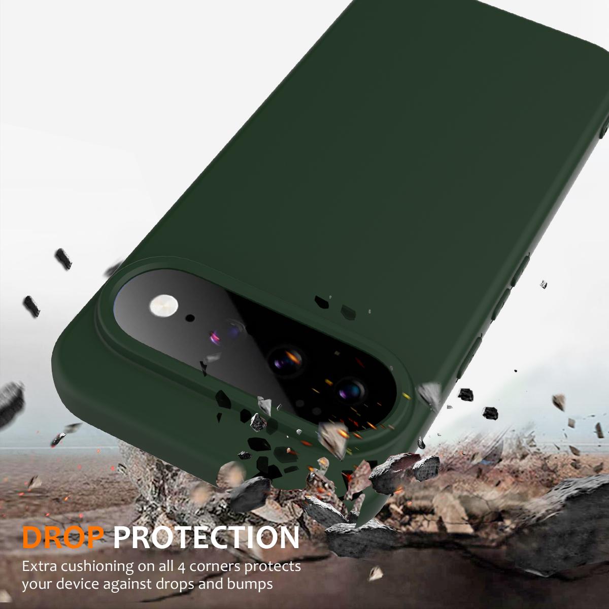 Google Pixel 11 Shockproof Silicone MagSafe Phone Case with Microfibre Lining Magnetic Cover