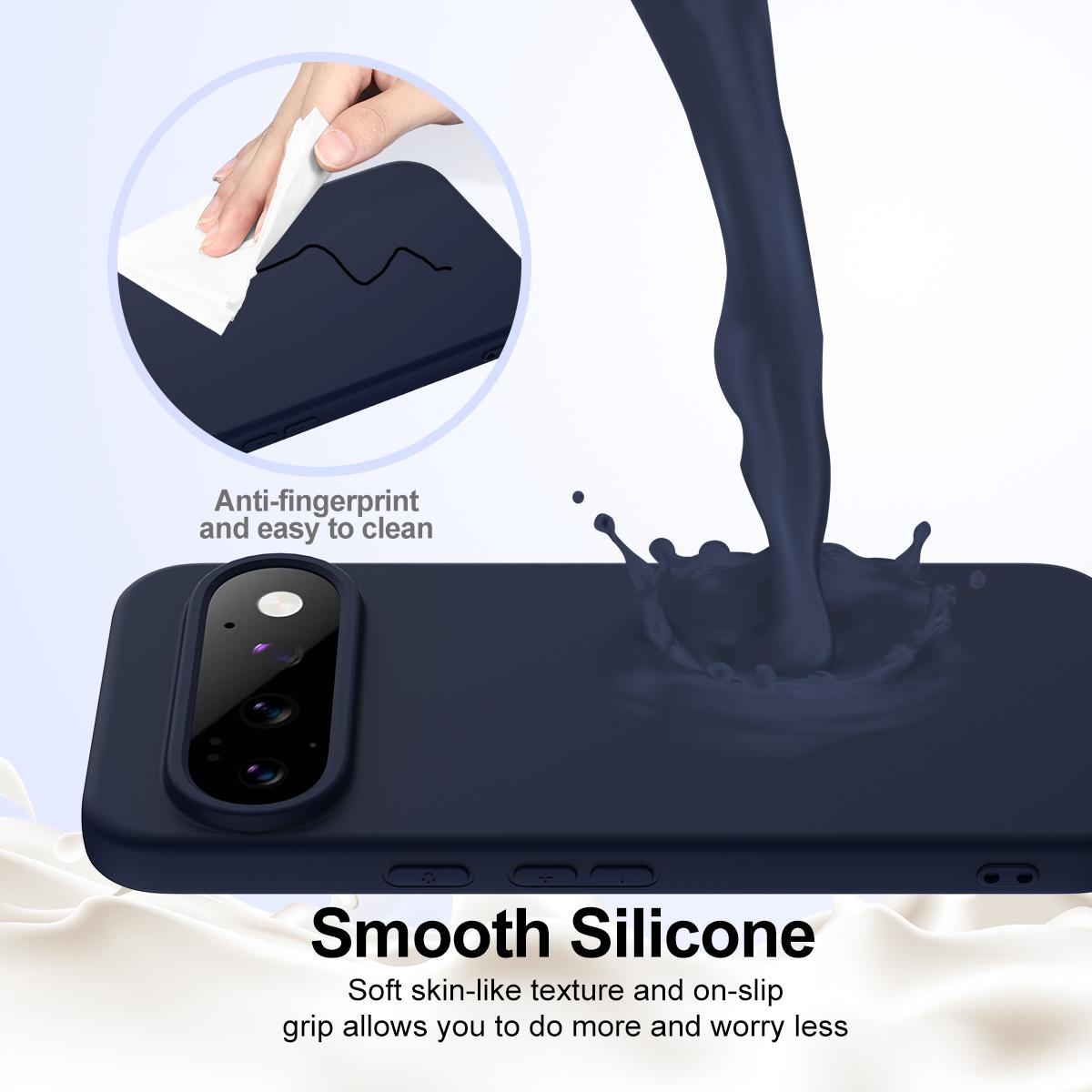 Google Pixel 11 Pro Shockproof Silicone MagSafe Phone Case with Microfibre Lining Magnetic Cover