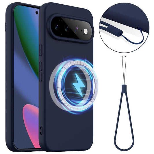 Google Pixel 11 Pro XL Shockproof Silicone MagSafe Phone Case with Microfibre Lining Magnetic Cover