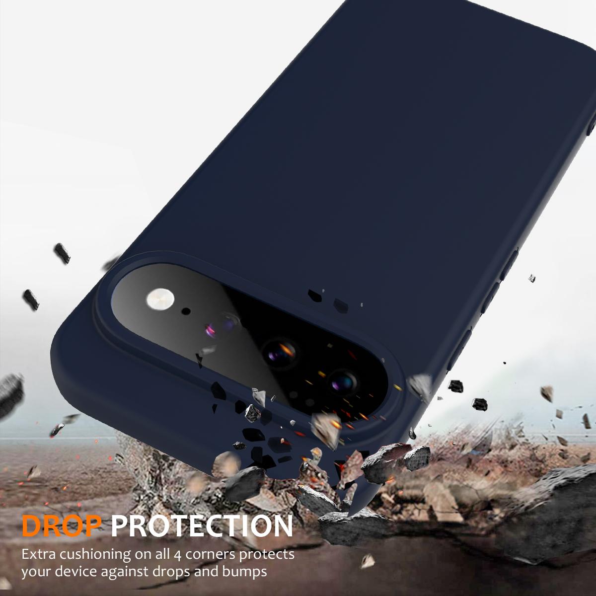 Google Pixel 11 Pro XL Shockproof Silicone MagSafe Phone Case with Microfibre Lining Magnetic Cover