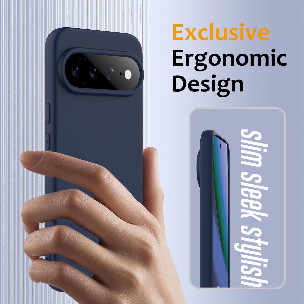 Google Pixel 11 Pro XL Shockproof Silicone MagSafe Phone Case with Microfibre Lining Magnetic Cover