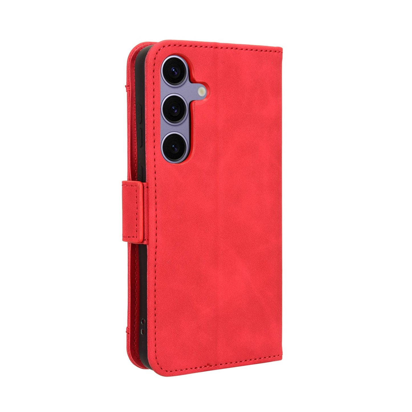 Samsung Galaxy S24 FE 5G Skin Feel PU Leather Wallet Phone Case with Card Slots, Cash Pocket, Magnetic Closure, Built-In Stand, Full Protection TPU Cover