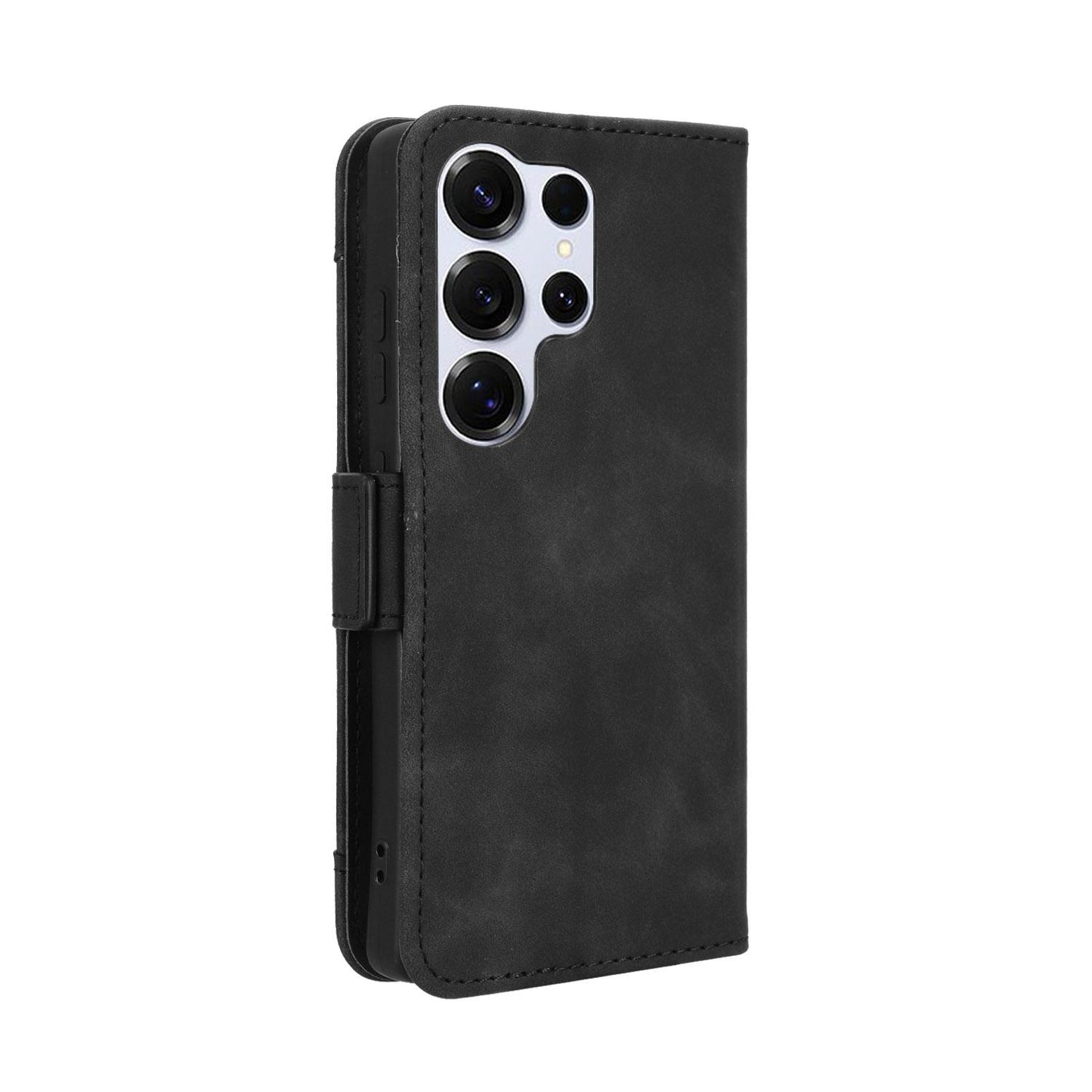 Samsung Galaxy S26 Ultra 5G Skin Feel PU Leather Wallet Phone Case with Card Slots, Cash Pocket, Magnetic Closure, Built-In Stand, Full Protection TPU Cover