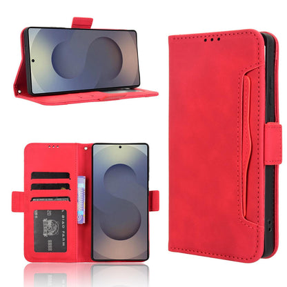 Samsung Galaxy S26 Ultra 5G Skin Feel PU Leather Wallet Phone Case with Card Slots, Cash Pocket, Magnetic Closure, Built-In Stand, Full Protection TPU Cover