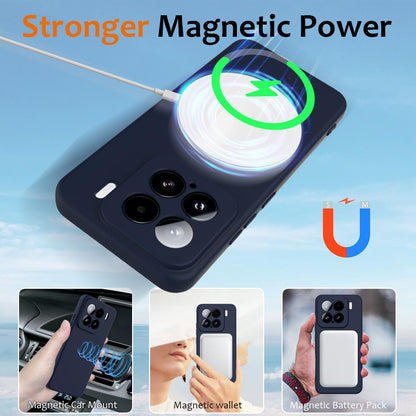Xiaomi 15 Shockproof Silicone MagSafe Phone Case with Microfibre Lining Magnetic Cover