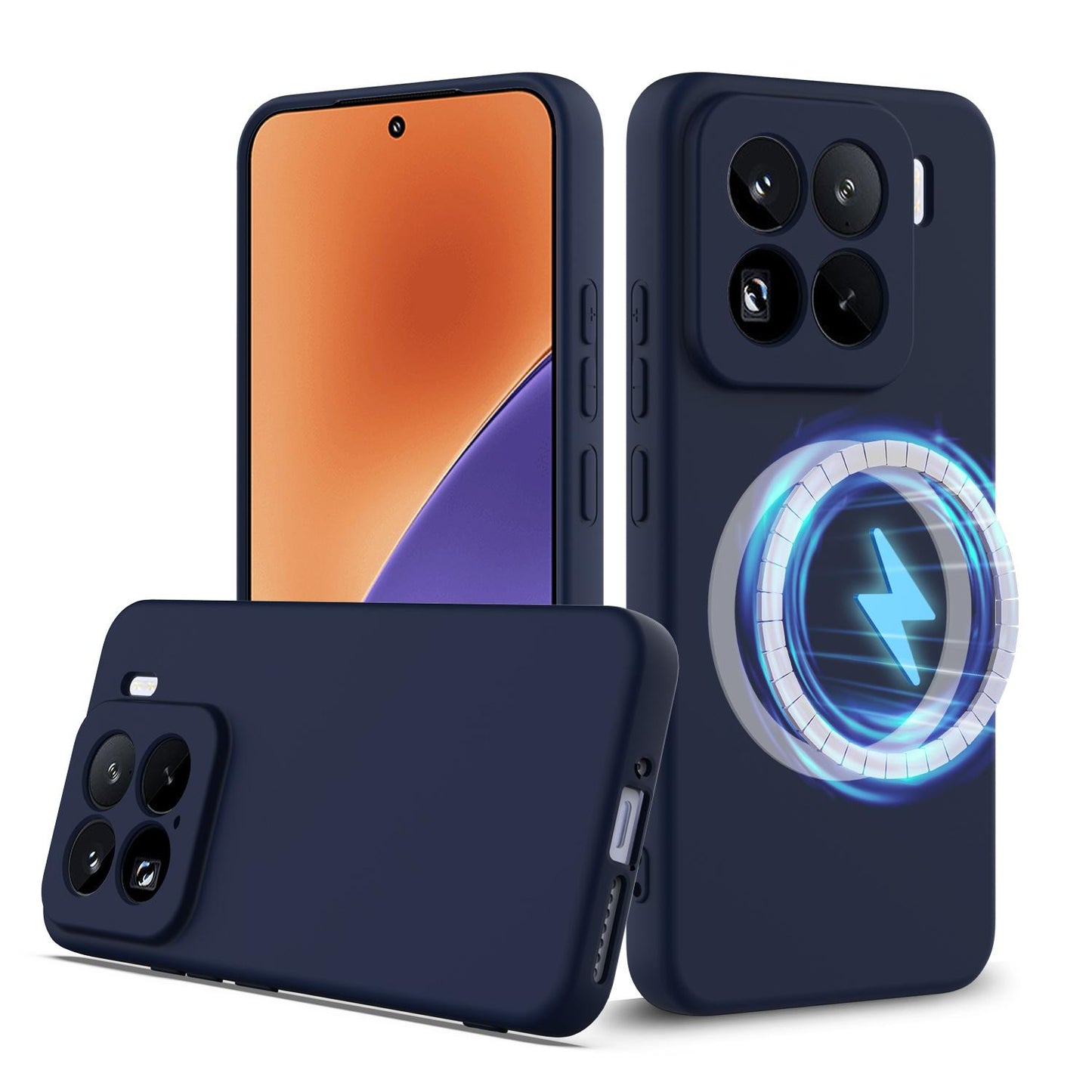 Xiaomi 15 Pro Shockproof Silicone MagSafe Phone Case with Microfibre Lining Magnetic Cover